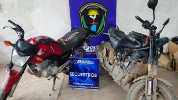 Recuperan dos motocicletas con pedido de secuestro