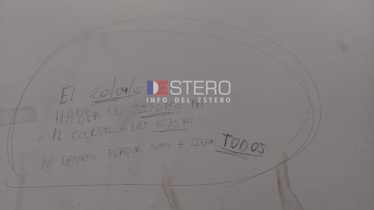 Alerta en un colegio de la Capital por inscripciones que advierten por un tiroteo