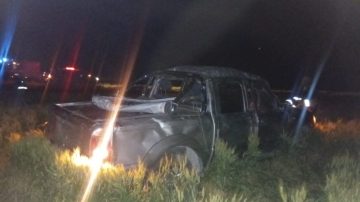 Por esquivar un perro, un hombre volcó con su camioneta sobre la Ruta 92