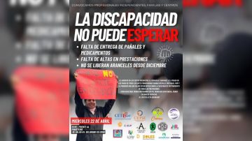 Convocan a una protesta por la crisis en el sistema de discapacidad: “No puede esperar”
