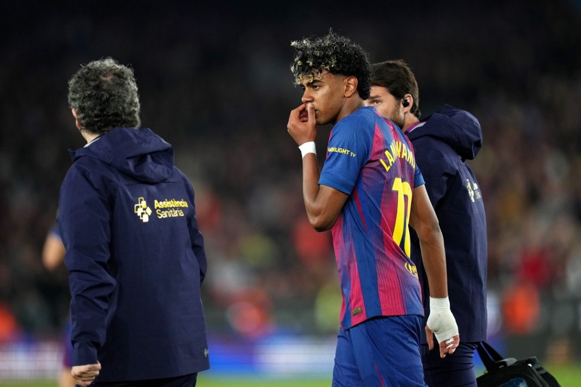 Alerta en España: el entrenador del Barcelona confirmó la lesión de Lamine Yamal