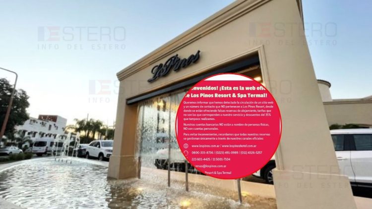 Investigan una estafa virtual que utilizó el nombre del Hotel Los Pinos para captar reservas falsas