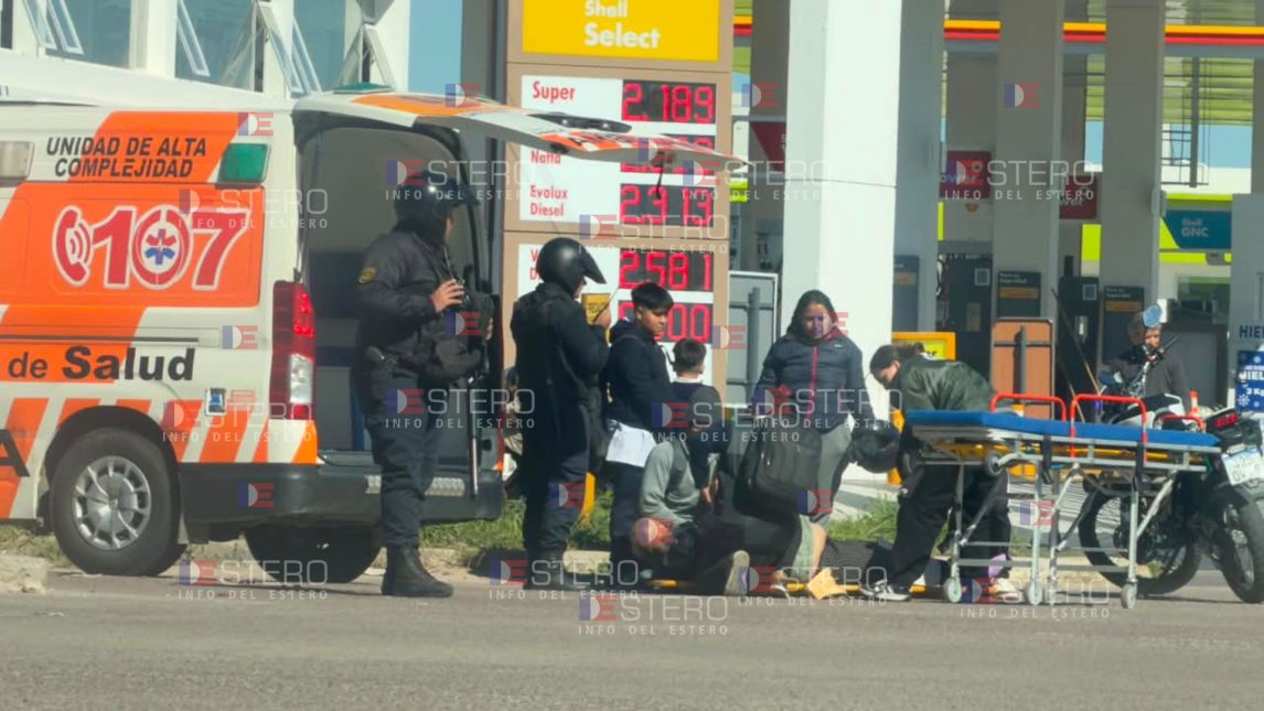 Lunes accidentado: una mujer fue trasladada al hospital Regional tras protagonizar un choque en Av. Alsina y Lugones