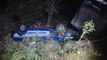 Tragedia en Ruta 9: un camión embistió un control policial, dejó un muerto y nueve heridos