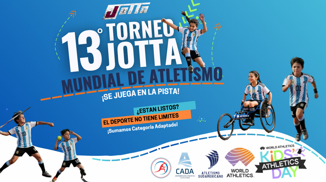 Todo listo para el 13° Torneo infantil Jotta “Mundial de Atletismo”: se suma la categoría Adaptado