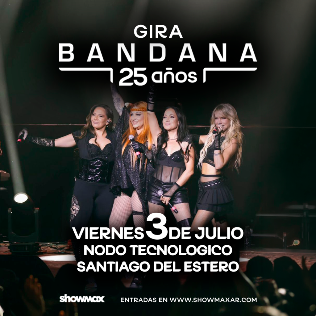 Bandana celebra sus 25 años con un show histórico en el Nodo Tecnológico