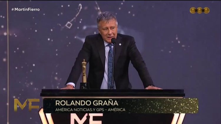 VIDEO. Rolando Graña criticó los ataques de Milei a la prensa al recibir su Martín Fierro