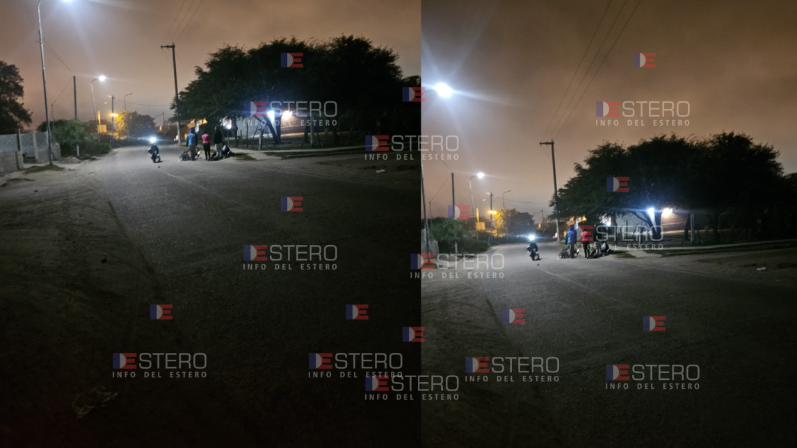 Fuerte choque de motos en el B° El Tabique dejó dos personas heridas