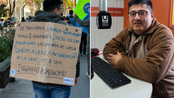 Nahuel Flores, el estudiante que emocionó con su pancarta: “La universidad pública me cambió la vida”