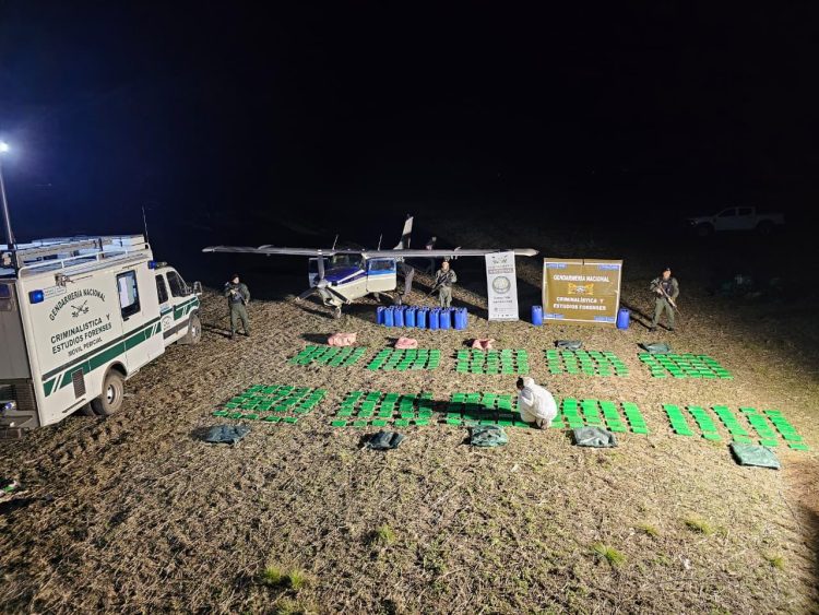 Cayó una avioneta narco con más de 320 kilos de cocaína: hay un gendarme herido