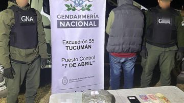 Detuvieron a un pasajero de ómnibus que transportaba cocaína y marihuana en Tucumán
