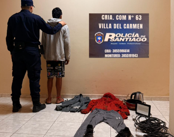 Cometió un robo, quedó filmado y la policía lo detuvo tras allanar su vivienda