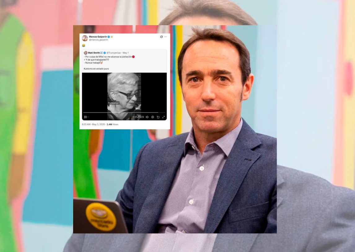 Coscu cruzó a Marcos Galperin por reaccionar con risas al video de una jubilada