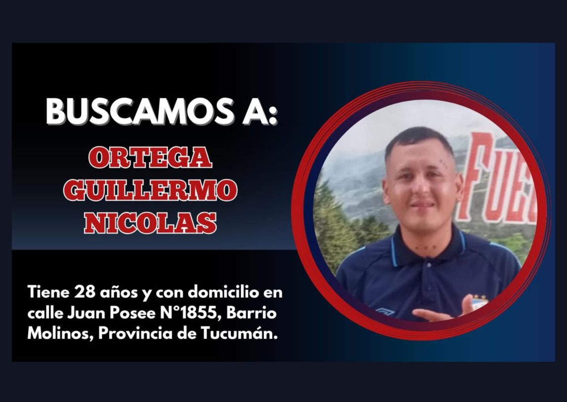 La policía busca a un joven de 28 años que falta de su hogar desde el 20 de abril