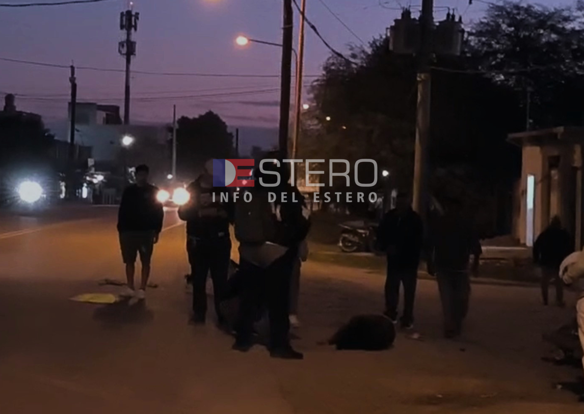 Las Termas: violento choque de motos deja una mujer inconsciente