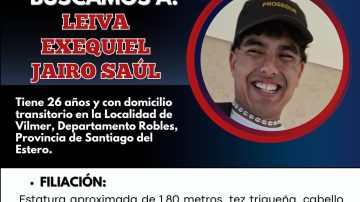 Buscan a un joven de 26 años que salió de su casa hace tres semanas y no regresa