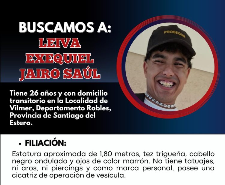 Buscan a un joven de 26 años que salió de su casa hace tres semanas y no regresa