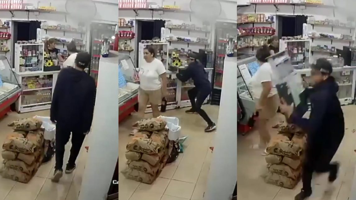 La Banda: un delincuente entró a un local y robó una caja registradora