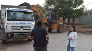 Fernández: jornada de reforestación en el Colegio Agrotécnico Madre Tierra