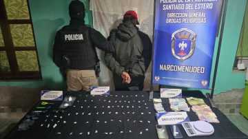 Golpe al narcomenudeo: desarticulan punto de venta y distribución en Monte Quemado
