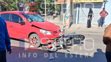 Chofer de Uber moto sufrió gravísimas heridas tras ser embestido por un auto en La Banda