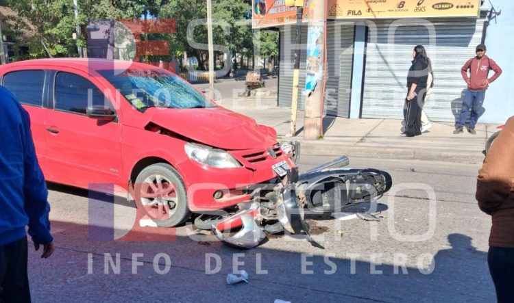 Chofer de Uber moto sufrió gravísimas heridas tras ser embestido por un auto en La Banda