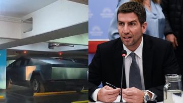 Un diputado de La Libertad Avanza llegó al Congreso con una Tesla Cybertruck valuada en más de 100.000 dólares