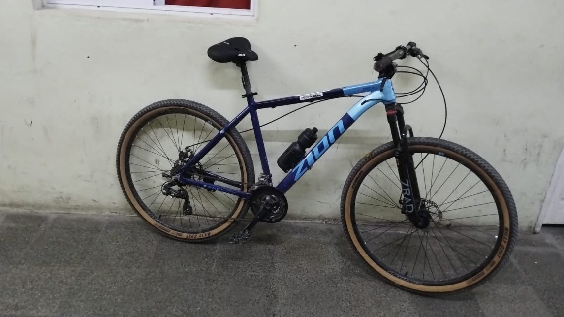 Recuperan bicicleta de alta gama y aprehenden a un hombre de 44 años