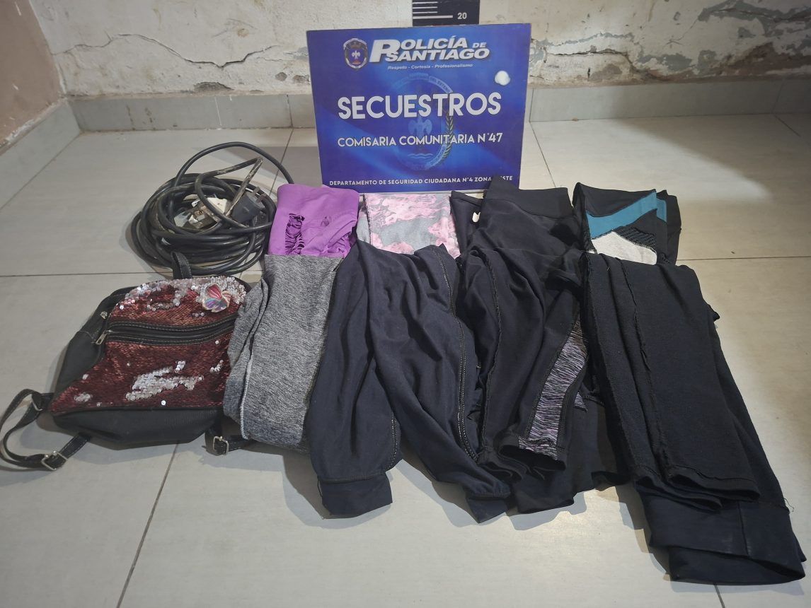 Recuperan mochila y prendas robadas a una joven del barrio San Javier