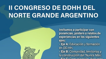 Convocatoria abierta para presentar trabajos en el II Congreso de DD.HH. del Norte Grande