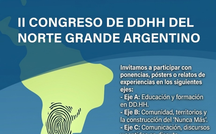Convocatoria abierta para presentar trabajos en el II Congreso de DD.HH. del Norte Grande