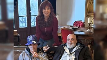 Cristina Kirchner recibió a Pablo Grillo, el fotógrafo herido en la marcha de jubilados frente al Congreso
