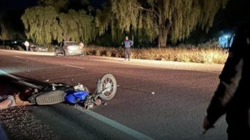 Grave choque en Ruta 9: un motociclista sufrió la amputación de parte de una pierna