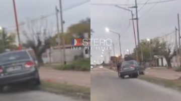 Accidente en Avenida Solís: automovilista perdió el control y subió al cordón