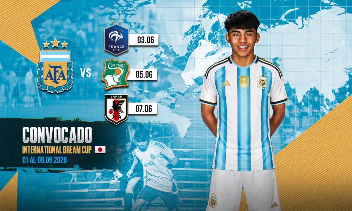 Orgullo santiagueño: Lhian Noblega fue convocado a la Selección Argentina Sub 16