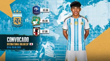 Orgullo santiagueño: Lhian Noblega fue convocado a la Selección Argentina Sub 16