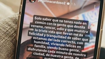 El posteo de Jorgelina Cardoso para Di María tras la eliminación de Central: “Estamos del lado correcto”