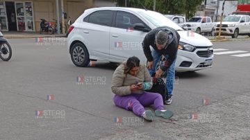 Vivió para contarlo: atropellaron a una mujer en pleno centro de La Banda