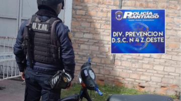 La Banda: recuperaron una motocicleta robada en San Juan durante un recorrido preventivo