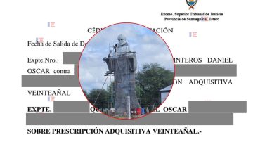 EXCLUSIVO DE INFO DEL ESTERO: Salió a la luz el documento que confirma que Quinteros usurpó el campo donde se construye el santuario y la imagen de San La Muerte