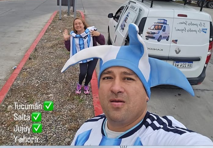 Dos termenses iniciaron una aventura en camioneta para llegar al Mundial en Estados Unidos