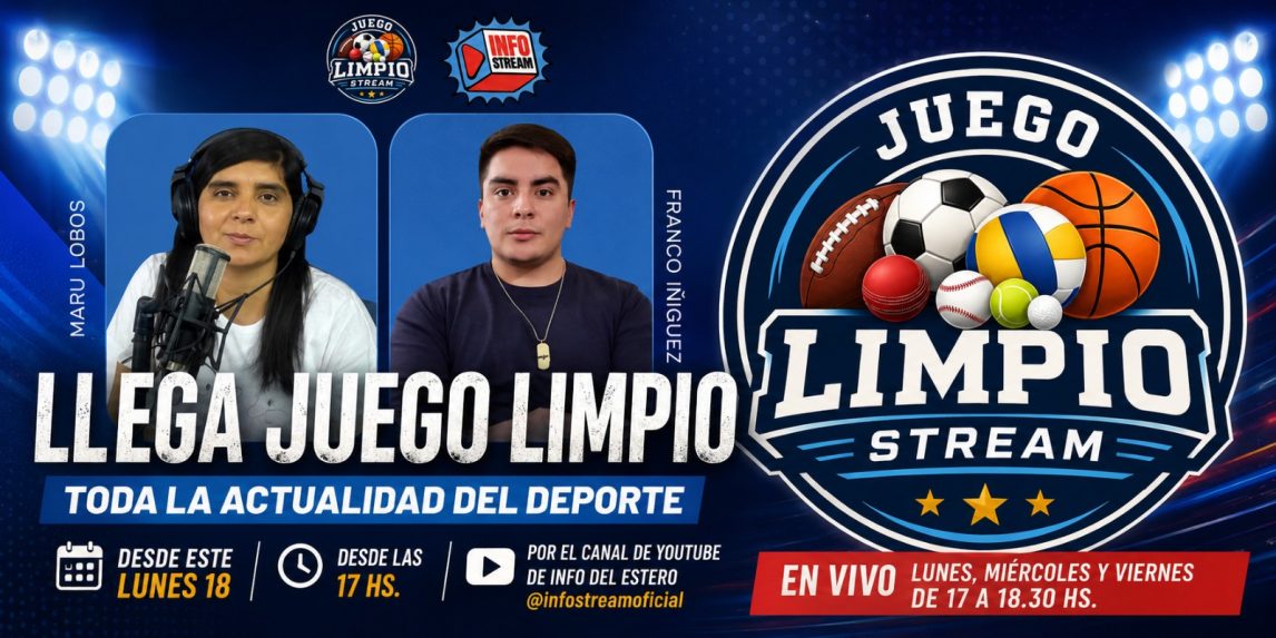 “Juego Limpio” se suma a Info Stream con toda la pasión del deporte y una nueva propuesta
