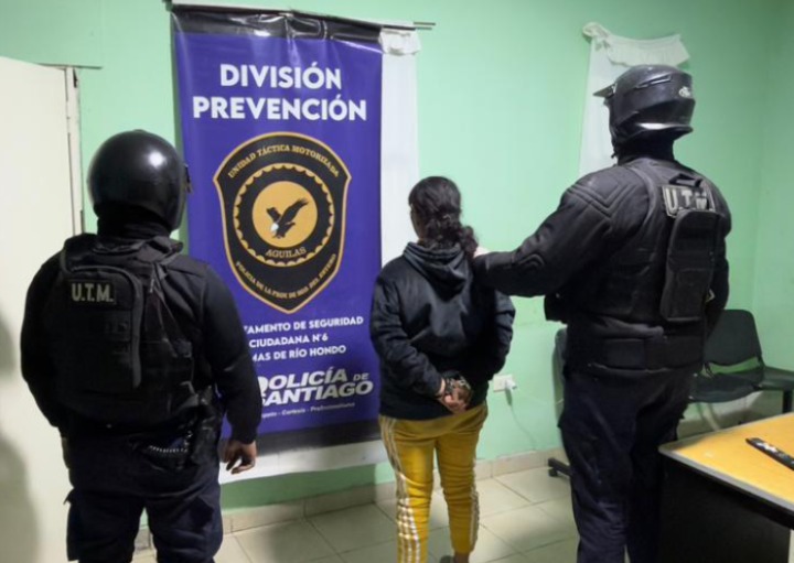 Cayó “La Pitón”: atraparon en la madrugada a una joven con pedido de captura en Termas