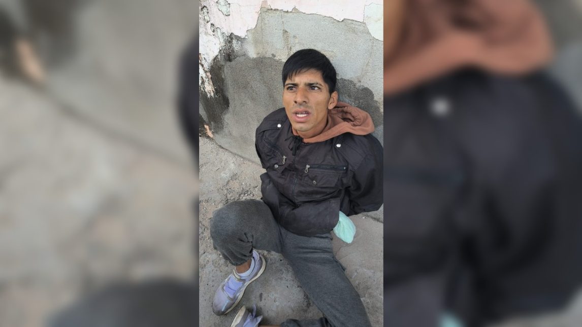 Lo sorprendieron dentro de una vivienda con un machete y quedó demorado