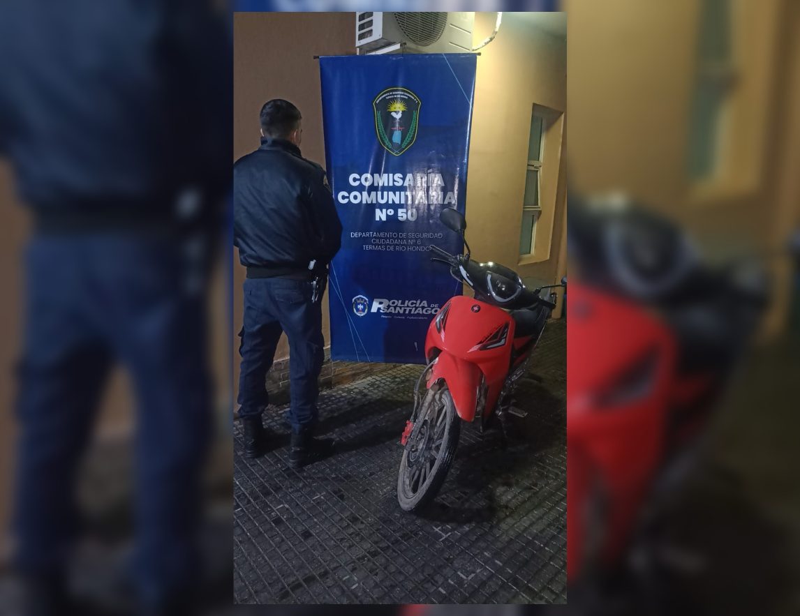Las Termas: le robaron la moto mientras barría las calles y apareció abandonada entre la maleza
