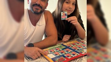 ¡Misión cumplida! Padre e hija santiagueños completaron el álbum del Mundial