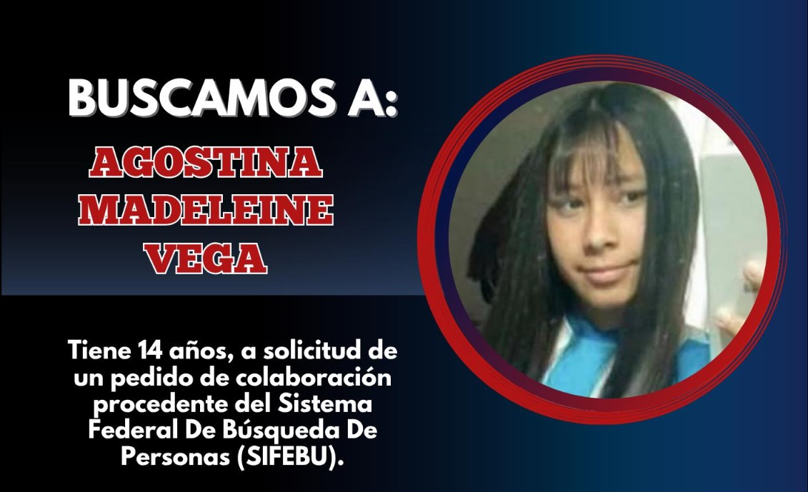 La Policía santiagueña colabora con la búsqueda de la adolescente cordobesa Agostina Vega, que mantiene en vilo al país