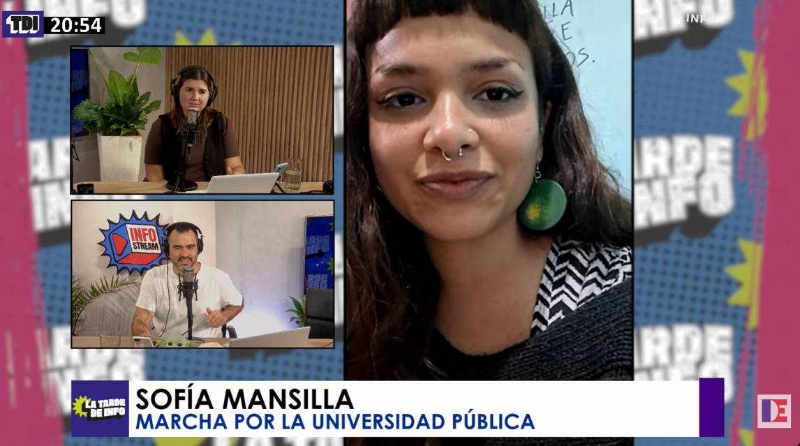 “Salimos a la calle para defender el sueño de la primera generación de universitarios”