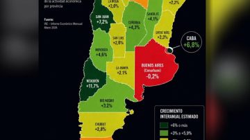 Milei desapareció a Tucumán: el presidente compartió un mapa donde no está la vecina provincia