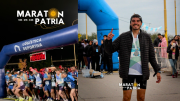 Running entre Capital y La Banda: Cristian Acosta y Luciana Castro ganadores del Maratón Patria